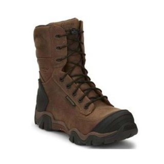 CHIPPEWA MEN'S CROSS TERRAIN WATERPROOF WORK BOOTS - NANO COMPOSITE TOE-BROWN