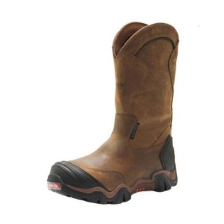 CHIPPEWA MEN'S CROSS TERRAIN WATERPROOF WESTERN WORK BOOTS - NANO COMPOSITE TOE-BROWN