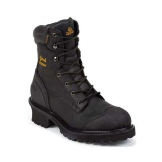 CHIPPEWA MEN'S INSULATED COMPOSITE TOE LOGGER WORK BOOTS-BLACK