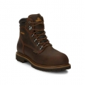 CHIPPEWA MEN'S INSULATED COMPOSITE TOE 6" WATERPROOF WORK BOOTS-BARK