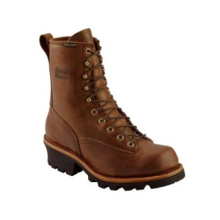 CHIPPEWA MEN'S STEEL TOE INSULATED LOGGER WORK BOOTS-BAY APACHE