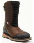 Stylish Cody James Men's Pull-On Insulated Work Boots - Composite Toe | Brown Stylish Cody James Men's Pull-On Insulated Work Boots - Composite Toe | Brown