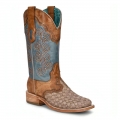 Corral Women's Boots A4248-Taupe-Blue | New Arrivals