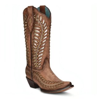 Corral Women's Boots C3782-Tan | New Arrivals