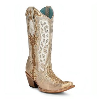 Corral Women's Boots C3895-Bone | New Arrivals