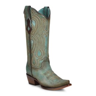 Corral Women's Boots C3870-Turquoise | New Arrivals