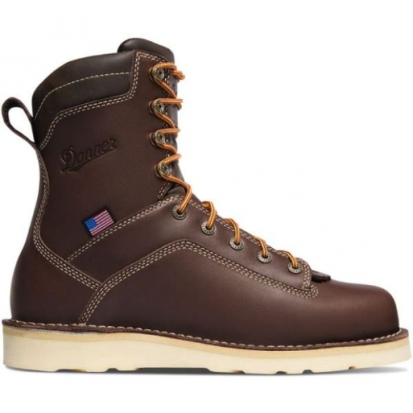 Danner | Men's Quarry USA Brown Alloy Toe Wedge Boots | Online Sale