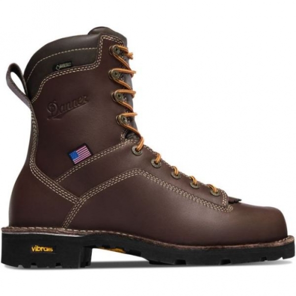 Danner | Men's Quarry USA Brown Alloy Toe Boots | Online Sale