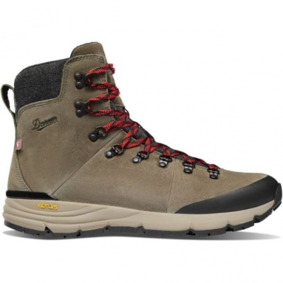 Danner | Men's Arctic 600 Side-Zip 7" Brown/Red 200G Boots | Online Sale