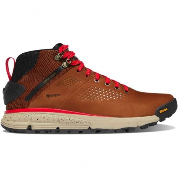 Danner | Men's Trail 2650 Mid GTX Brown/Red Boots | Online Sale