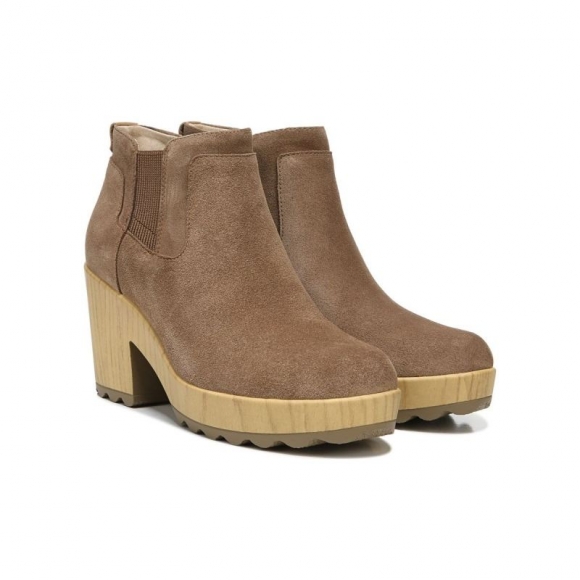 Dr. Scholl's Women's Wild About Block Heel Chelsea Boot - Brown Leather | Special Offer