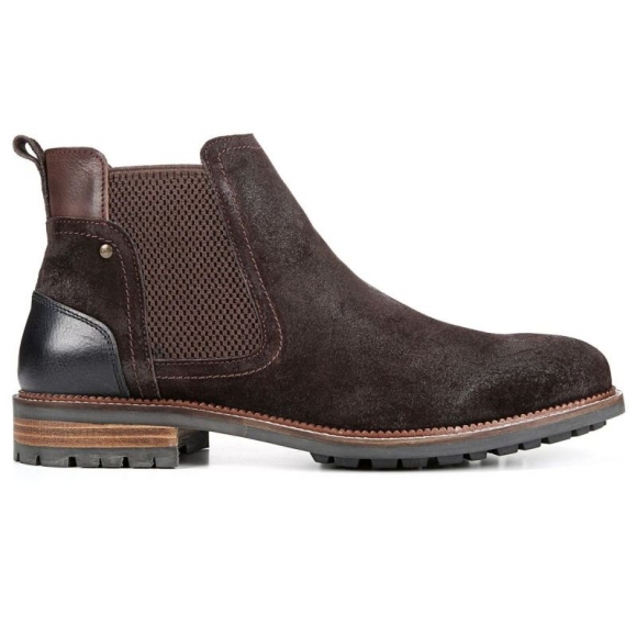 Dr. Scholl's Women's Commander Chelsea Boot - Dark Brown Suede | Special Offer