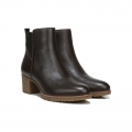 Dr. Scholl's Women's Lively Heeled Bootie - Brown Leather | Special Offer