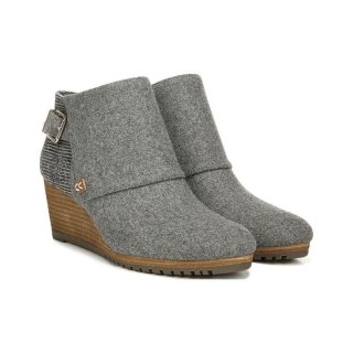 Dr. Scholl's Women's Create Wedge Bootie - Mid Grey Flannel | Special Offer