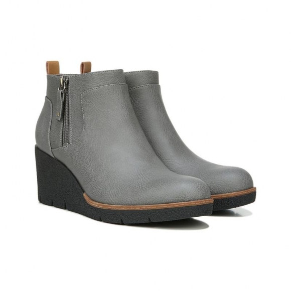 Dr. Scholl's Women's Bianca Wedge Bootie - Grey | Special Offer