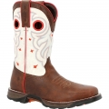 Durango Maverick Steel Toe Waterproof Western Work Boot-Sable Brown White | Outlet Sale