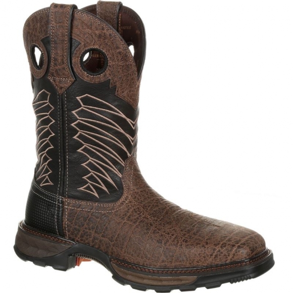 Durango Men's Maverick XP Steel Toe Waterproof Western Work Boot-Chocolate Safari Elephant Blk | Outlet Sale