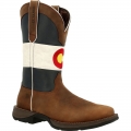 Durango Men's Rebel by Durango Colorado Flag Western Boot-Bark Brown And Colorado Flag | Outlet Sale