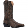 Durango Men's Santa Fe Whiskey Barrel Brown Western Boot-Spanish Chestnut And Cactus | Outlet Sale