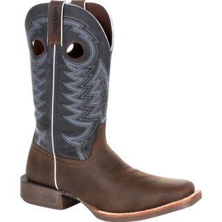 Durango Men's Rebel Pro Denim Blue Western Boot-Belgian Brown And Denim Blue | Outlet Sale