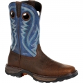 Durango Men's Maverick XP Ventilated Western Work Boot-Dark Brown And Blue Denim | Outlet Sale