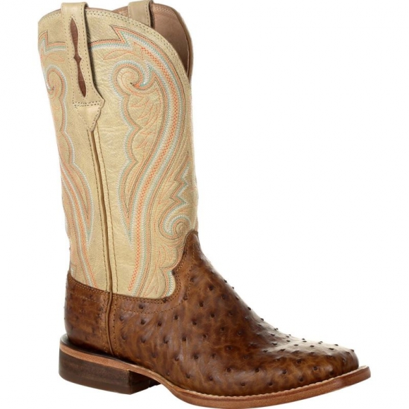 Durango Premium Exotics Full-Quill Ostrich Sunset Wheat Western Boot-Sunset Wheat Ostrich And Ivory | Outlet Sale