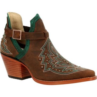 Durango Crush by Durango Brown Studded Western Fashion Bootie-Coffee | Outlet Sale