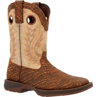 Durango Men's Rebel by Durango Tan Elephant Print Bone-Midnight Sky | Outlet Sale