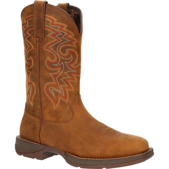 Durango Men's Rebel Waterproof Western Boot-Russet | Outlet Sale