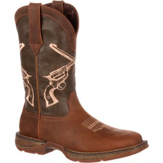 Durango Men's Rebel by Durango Crossed Guns Western Boot-Brown And Dark Brown | Outlet Sale