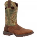 Durango Men's Rebel by Durango Dark Chestnut and Hunter Green Western Boot-Briar Brown/Vintage Texas Flag | Outlet Sale