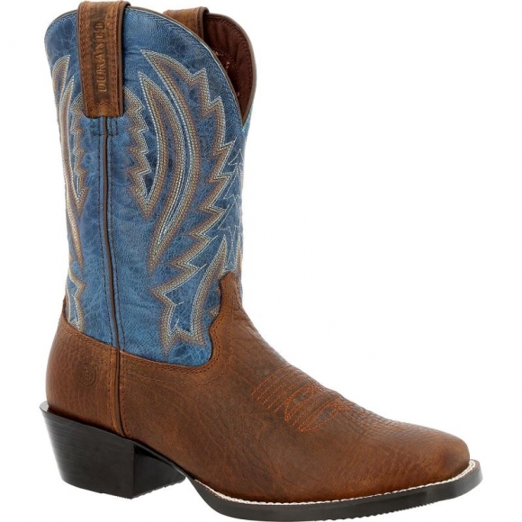 Durango Men's Westward Old Town Brown Denim Western Boot-Sable Brown White | Outlet Sale