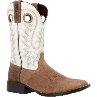 Durango Men's Westward Weathered Tan White Western Boot-Weathered Tan And White | Outlet Sale