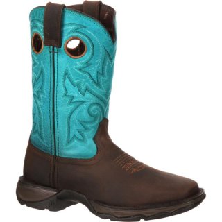 Durango Lady Rebel by Durango Bar None Western Boot-Brown Turquoise | Outlet Sale