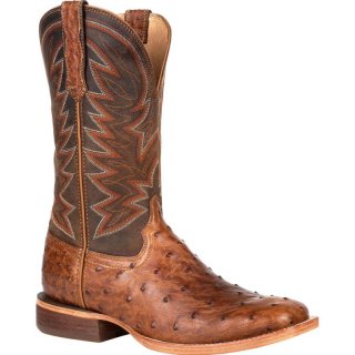 Durango Men's Premium Exotic Full-Quill Ostrich Western Boot-Sunset Wheat Ostrich | Outlet Sale