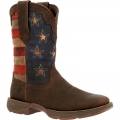 Durango Lady Rebel by Durango Vintage Flag Western Boot-Dark Brown And Vintage Flag | Outlet Sale