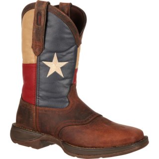 Durango Men's Rebel by Durango Texas Flag Western Boot-Dark Brown And Texas Flag | Outlet Sale