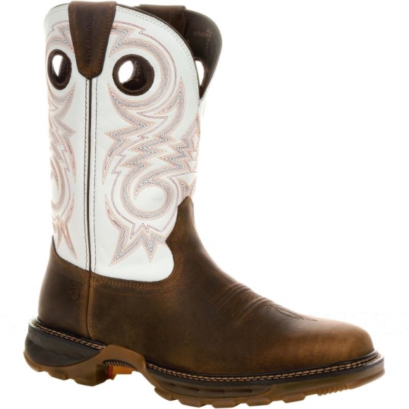 Durango Men's Maverick XP Waterproof Western Work Boot-Chocolate And White | Outlet Sale