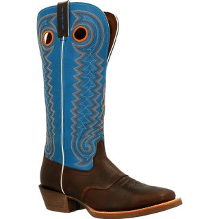 Durango Men's Rebel Pro Dark Chestnut Buckaroo Western Saddle Boot-Dark Chestnut Brilliant Blue | Outlet Sale