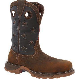 Durango Men's Maverick XP Composite Toe Waterproof Western Work Boot-Bark Brown Vintage Flag | Outlet Sale