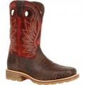 Durango Men's Maverick Pro Steel Toe Waterproof Western Work Boot-Safari Elephant And Crimson | Outlet Sale