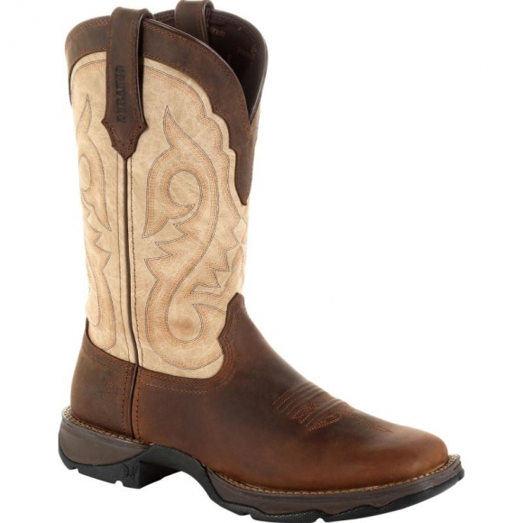 Durango Lady Rebel by Durango Brown Western Boot-Bark Brown And Taupe | Outlet Sale