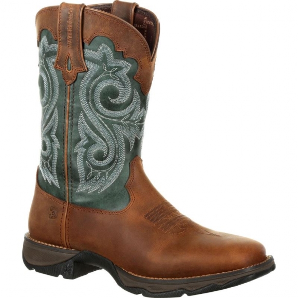 Durango Lady Rebel by Durango Waterproof Western Boot-Brown Evergreen | Outlet Sale