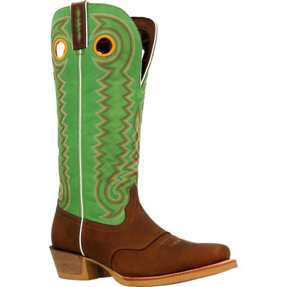 Durango Men's Rebel Pro Golden Brown Buckaroo Western Saddle Boot-Golden Brown Kelly Green | Outlet Sale