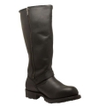 Men's 16 Black Engineer Zipper Biker Leather Boots | Save More