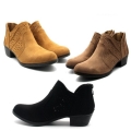 Women's Western Cowboy Stylish Hollow Ankle Booties V Sharp | Save More