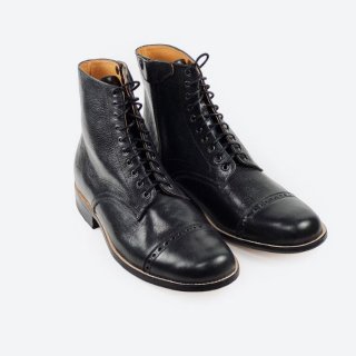 Men's Handmade Black Leather Lace up Boots for | Save More