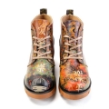 Women's Gobyanklebootsnope Lace-upvegan Boots printed | Save More