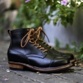 Men's Boots Mid-top Wear-resistant Short Face All Black's | Save More