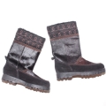 Men's KHOMBU Snow Boots Calf-hair & Suede Wool Trim Faux Fur Lining | Save More